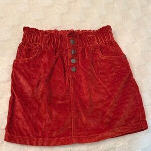 Cat & Jack Burnt Orange Corduroy Skirt Size M (8)